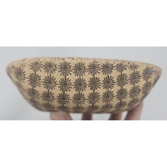 Sweet Little Mandala Marion Pollman Clay Art Rustic Ceramic Trinket Dish - Picture 7 of 13